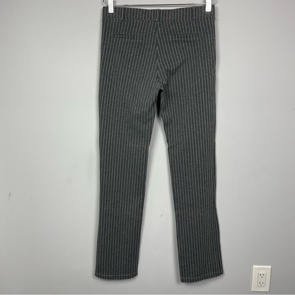 BETABRAND Straight Leg Classic Dress Work Pant Yoga Pant Gray Pinstripe L Long - Picture 7 of 16